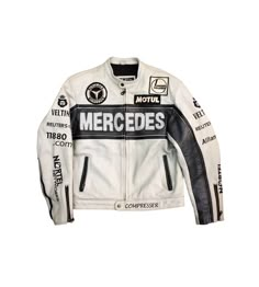 Mercedes Vintage, Moto Wear, Leather Racing Jacket, Vintage Racing Jacket, Racer Jackets, Nascar Jacket, Racing Jackets, Racer Jacket, Racing Jacket