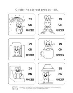 � Copyright Itsy Bitsy Fun | www.itsybitsyfun.com | For personal and school … | English worksheets for kindergarten, English lessons for kids, Teach english to kids Prepositions Activities For Kids, Ingles Kids, Preposition Worksheets, English Prepositions, Teach English To Kids, English Grammar For Kids, Reading Comprehension Kindergarten, English Worksheets For Kindergarten, Grammar For Kids