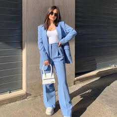 Fall Business Casual Outfits, Interview Outfits Women, Blazer Outfits For Women, Blazer Set, Classy Work Outfits, Looks Street Style, Looks Chic, Blazer Outfits, Zara Pants