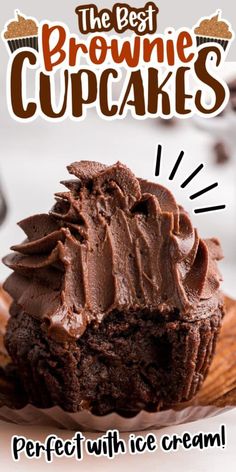 the best brownie cupcakes perfect with ice cream