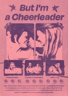 an advertisement for the movie but i'm a cheerleader, featuring two women and one man