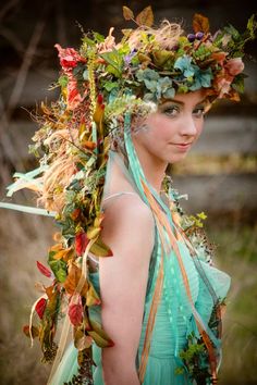 Woodland Floral Crown Wreath Headdress With Butterflies - Etsy Headdress Crown, Woodland Faerie, Faerie Costume, Floral Headdress, Fairy Clothes, Charity Events, Midsummer Nights Dream