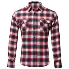 Description:Condition: 100% Brand New and High QualityMaterial: 100% Cotton, Flannel CottonSize: S, M, L, XL, XXL (Follow the size chart to select please)Color: As The PictureTops Length: Hips LengthSleeve Length: Long SleeveSeason: All-SeasonPattern: Plaid How to dress like Rip Tough Men Style?Rip(Cole Hauser) is the epitome of a tough and rugged, modern-day cowboy. No matter the question, Rip is always the answer.He is an "everyman" hero, working hard, staying focused on being helpful, smart a Plaid Cotton Flannel Shirt With Casual Collar, Casual Red Shirt With Pockets, Red Flannel Long Sleeve Top, Red Flannel Top For Fall, Red Collared Flannel Shirt For Fall, Red Long Sleeve Shirt With Pockets, Red Casual Long Sleeve Shirt, Red Long Sleeve Winter Shirt, Red Shirt With Casual Collar For Fall