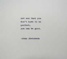 john stein quote on white paper with blue ink