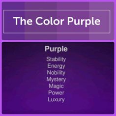 the color purple is shown in this game