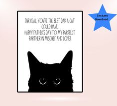 a black cat with its eyes closed in front of a blue star