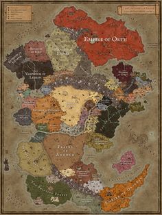 the map for game of thrones