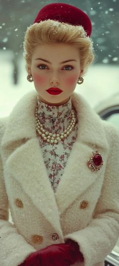 Babushka Style, Character Turnaround, Outfit Aesthetics, Romantic Classic, Winter Chic, Hollywood Fashion, Interesting Faces, Victorian Fashion, Dream Dress