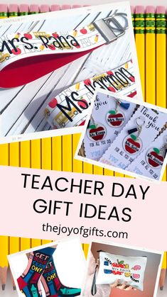 teacher's day gift ideas from the joy gifts company, including pencils and crayons