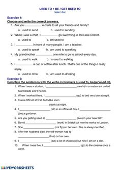 the worksheet for an english language class is shown in this image, which includes two