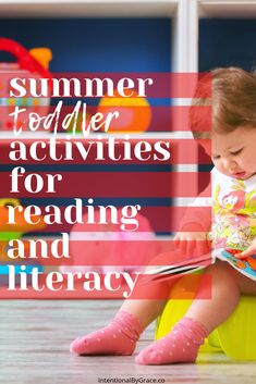 Summer Activities for Toddlers- Reading and Literacy Ideas Summer Literacy Activities, Toddler Language Development, Summer Activities For Toddlers, Language Development Activities, Rhyming Games, Toddler Videos, Summer Worksheets, Pre Reading Activities, Early Literacy Activities