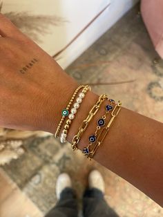 ~18k Gold filled ~6'' long with 2'' extension ~Bracelet Bracelet Inspo, Italy Outfits, Chunky Bracelets