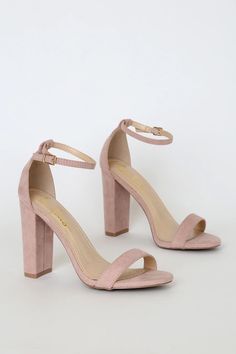 Medium Heel Shoes, Blush Heels, Hak Tinggi, High Heels Classy, Single Sole Heels, Basic Shoes, Dr Shoes