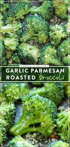 GARLIC PARMESAN ROASTED BROCCOLI, thanksgiving side dishes, thanksgiving dinner recipes Parmesan Roasted Broccoli, Dinner Side Dishes, Roasted Broccoli, Veggie Side Dishes, Broccoli Recipes, Snacks Für Party, Garlic Parmesan