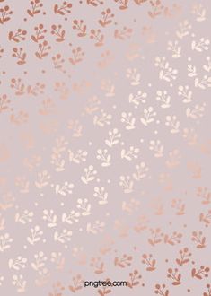 a pink and gold wallpaper with small leaves on the bottom, in different colors