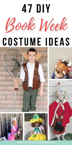 the best diy book week costume ideas for boys and girls with free printables