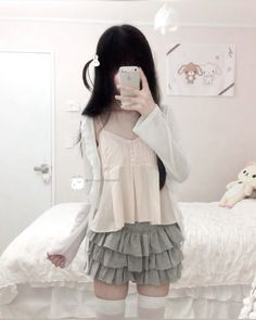 Sanrio Outfits, Shoujo Girl, Cold Weather Fashion, Silky Dress, Feminine Outfit, Kawaii Clothes, Girly Outfits, Dream Clothes