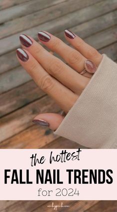 Fall is here and it's time to switch up your nail game! 🍂 These short fall nails are perfect for the season and will give you major cozy vibes. #fallnails #shortnails #cozynails #autumnnails #nailinspo #nailtrends #nailsofinstagram #nailart #fallvibes #nailgoals 💅🏼 Which design is your favorite? Let us know in the comments below! 👇🏼 #naillove #fallcolors #naildesigns #nailfashion Fall Nails Trend 2024, Fall 24 Nail Trends, Nail Colours For Fall 2024, Nailpolish Trend Fall 2024, Nail Color Trends For Fall 2024, Manicure Trends 2024 Fall, Sand Nail Color, Top Fall Nail Colors 2024, October 2024 Nail Trends