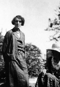 an old black and white photo of two women