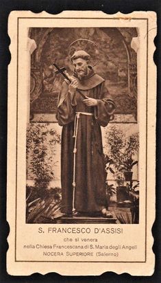 an old photo of st francisco d'assisi