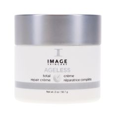 For nighttime skincare, Image Skincare Ageless Total Repair Cream is a glycolic/retinol creme that's good for all skin types. With a generous application before bedtime, the anti-oxidants and vitamins go to work while you sleep to repair and firm skin by generating cell turnover, hydrating, and nourishing skin. You'll enjoy visibly firmer skin with fewer lines and wrinkles. Shop Image, Firmer Skin, Anti Oxidants, Nighttime Skincare, Firm Skin, Image Skincare, Repair Cream, Personal Care Products, Skin Firming