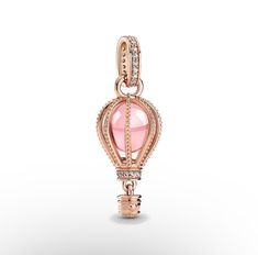 Elevate your style with the Pandora Rose gold Pink Sparkling Balloon charm. A playful addition to your Pandora collection, this charm features a sparkling pink balloon design that adds a touch of whimsy to any outfit. Made with Pandora Rose gold, it's the perfect accessory for those who don't take themselves too seriously. Elegant Pink Charms With Removable Details, Pandora Rose Gold, Pandora Collection, Pandora Rose, Charms Pandora, Pink Balloons, Balloon Design, Rose Gold Pink, Pandora Charm