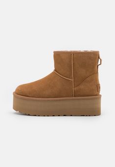 UGG CLASSIC MINI PLATFORM - Bottines à plateau - chestnut/cognac - ZALANDO.FR Ugg Boots