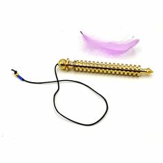 premium long brass dowsing pendulum Tool Store, Buy Crystals, Jute Bags