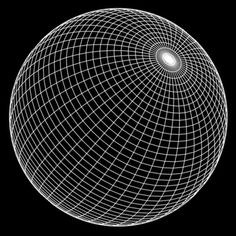 an image of a sphere with lines on it