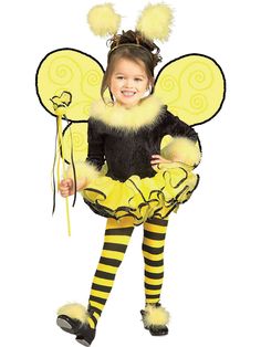 Cute Bumble Bee Child Costume - costumesupercenter.com Toddler Bumble Bee Costume, Bumble Bee Costume, Great Costume Ideas, Halloween Infantil, Costume Toddler, Bee Costume, Toddler Halloween Costumes, Tutu Costumes, Toddler Costumes