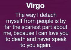 Don’t hurt a Virgo… or they will pretend you never exsisted. #Virgo #astrology #virgofacts #horoscopes #memes #funny #witchyvibes #zodiac #facts #mercury #earthsign #hermit #tarot #greenmagic #memes #jokes #virgoenergy #astrology #green #energy #intuition #healing Virgo Jokes, Virgo Problems, Virgo Core, Hermit Tarot