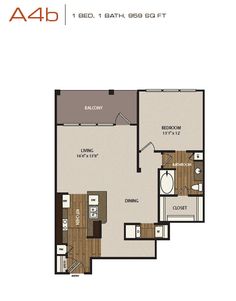 the floor plan for a two bedroom apartment