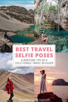 the best travel selfie poses for solo female travelers