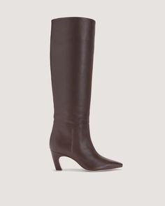 The Banana Boot Dark Brown – Everlane Heel Boot, Flat Sneakers, Nappa Leather, Boot Shoes Women, Knee High Boots, Knee High, Heeled Boots, Dark Brown, Sweater Dress