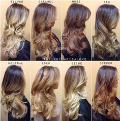 Check out this chart and share with your client to determine the perfect shade. Let's all get on the same page! Caramel Balayage, Popular Haircuts, Shades Of Blonde, Bohol, Different Hairstyles, Hair Photo, Love Hair