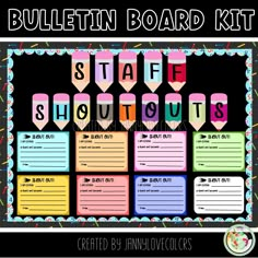 bulletin board for students to use in the classroom