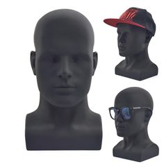 PRICES MAY VARY. High quality PVC material, light weight, Male face, durable for long time use Head colour: Matte black, head weight: about 850g. Great to display wig, hat, scarf, jewelry ,headset, glasses, facemask. Features: Professional, Practicing Model, Durable.Very artistic sculptural features, and will add a touch of class and glamour to any shop display. Note: There will be a slight odor when you open the package for the first time, and it will be odorized by placing it in a ventilated p Male Mannequin, Wig Hat, Head Stand, Mannequin Head, Head Color, Mannequin Heads, Hat Scarf, Wig Accessories, Touch Of Class