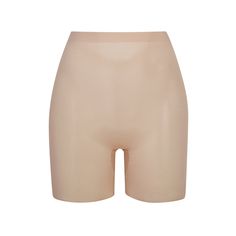 A mid-thigh short with deep low back that makes it perfect backless shapewear option for low cut clothing. Smooths and sculpts thighs and hips with silky smooth compression. Backless Shapewear, Above The Knee Shorts, Mid Thigh Shorts, Low Cut Dresses, Cut Clothes, High Waisted Briefs, Shapewear Bodysuit, Sculpting Clay, Waist Trainer