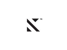 a black and white logo with the letter k