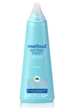 a bottle of method antibac toilet cleaner