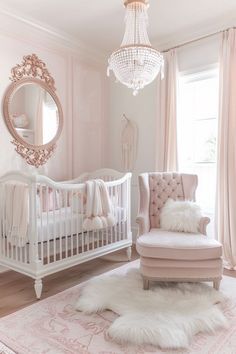 #home #homedecor #interiordesign #decoration #decor #babyroom Parisian Style Nursery, Baby Room Design Girl, Elegant Baby Girl Nursery, Baby Rooms Girl, Elegant Nursery Girl, Elegant Playroom, Elegant Girl Nursery, Baby Room Ideas Girl, Cute Baby Rooms