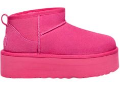 Buy and sell StockX Verified UGG shoes on StockX including the UGG Classic Ultra Mini Platform Taffy Pink (Women's) and thousands of other sneakers with price data and release dates. Designer Snow Boots, Pink Ugg Boots, Ugg Ankle Boots, Platform Boots Women, Pink Uggs, Ugg Classic Ultra Mini, Suede Slides, Brown Leather Ankle Boots, Warm Shoes