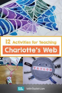 the top ten activities for teaching charlotte's web to teach children about spider webs