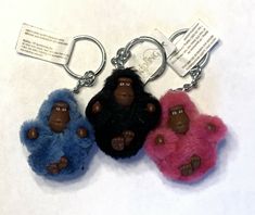 Authentic new with tags Three KIPLING baby monkeys for bags or purse  U.S. shipping only ! Thanks for interesting Kipling Monkey, Baby Monkeys, Cool Keychains, Slouch Socks, Plush Bags, Cute Monkey, Ring Bag, Baby Monkey, Cute Stuffed Animals