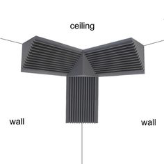 the parts of a ceiling fan on a white background