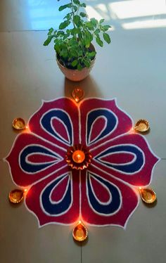 Long Rangoli Designs Diwali, Big Simple Rangoli, Boundary Rangoli Design, Simpal Rangoli Image, Labh Pancham Rangoli, Simple Rangoli Designs Border, Rangoli Kolam Designs Festivals, Rectangle Rangoli Designs, Rangoli Designs Aesthetic