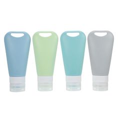 Item Function: 1. Made of silicone, it is durable, refillable, portable, squeezable, and safe to use. 2. Each travel size containers has a capacity of 90ml, ideal for shampoo, conditioner, body wash, lotion, hand sanitizer, etc. 3. The layer leak proof design can make a good protection for your luggage and clothes to prevents leakage or spills of liquid. 4. With wide openings makes them easy to fill with shampoo, conditioner, or lotion to use, also it is easy to clean the inside of the tubes. Pl Silicone Travel Bottles, Travel Container, Travel Size Beauty Products, Travel Bottles, Travel Toiletries, Travel Beauty, Shampoo Conditioner, Green Light, Travel Size