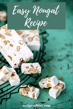 easy nougat recipe made with marshmallows