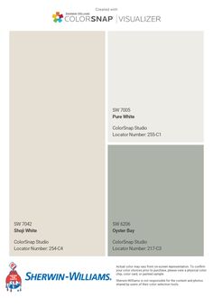 the color scheme for sherylin - williams's new paint palette, which is available