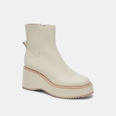 HILDE BOOTS IVORY LEATHER – Dolce Vita Dolce Vita Boots, Leather Boots Women, Designer Heels, Platform Heels, Second Skin, Winter Women, A World, Ankle Length, Leather Boots